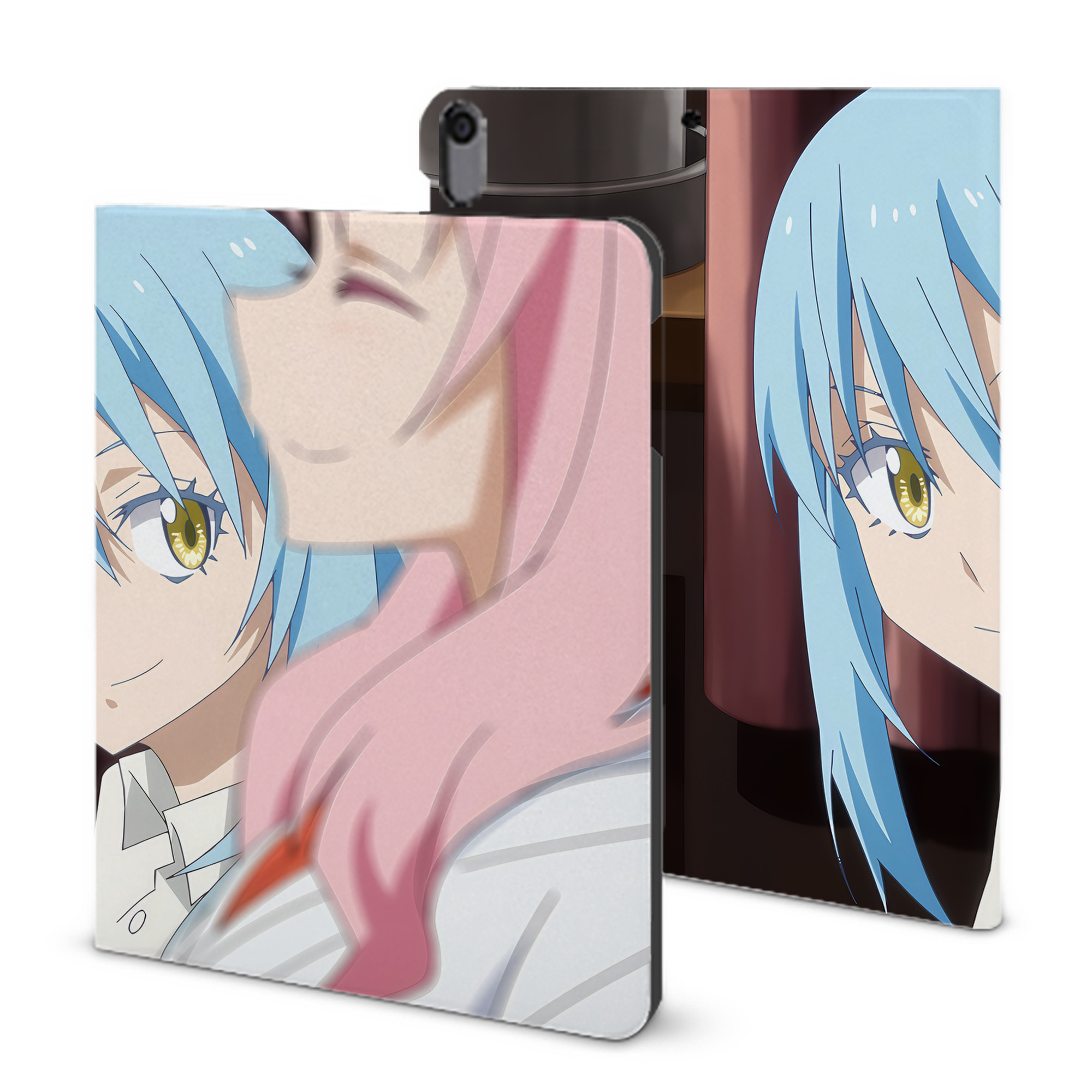 （画像用） 転スラ Regarding Reincarnated to Slime IPad ケース ブック型 PUレザー TPU 耐衝撃 軽量 薄型 ペン収納なし 全面保護 IPad 各モデル対応